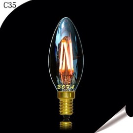 E14 2200K-3000K 200-300Lm 220V 3W 4LED Dimmable Retro Imitation Tungsten Filament LED Candle Light