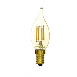 E14 2200K-3000K 100-200Lm 220V 2W 4LED Dimmable Retro Imitation Tungsten Filament LED Candle Light