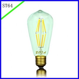 E26 E27 110V 220V 2200K-2700K 400-500Lm ST64 6W 8LED Bulb Edison Retro Led Bulb