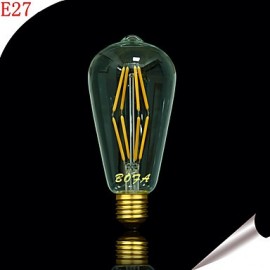 E26 E27 110V 220V 2200K-2700K 400-500Lm ST64 6W 8LED Bulb Edison Retro Led Bulb