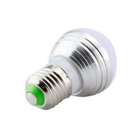 3W RGB E27 Bulb Lamp / Remote Control Colorful LED Bulb(AC 85-265V)