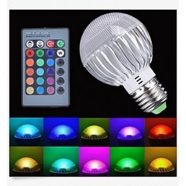 E27 85V-265V 100-200Lm 3W RGB Remote Control LED Colorful Bulbs