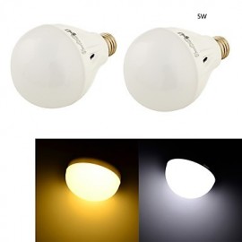 2PCS E27 5W 12*SMD5730 400LM White/ Warm White Light LED Energy saving High quality Globe Bulbs (AC 220V)