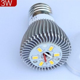 1pcs E26/E27 3W Cool White Aluminum shell Sound-Activated / Decorative LED Smart Bulbs Corridor induction lamp