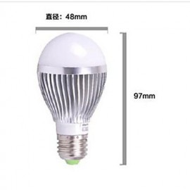 1pcs E26/E27 3W Cool White Aluminum shell Sound-Activated / Decorative LED Smart Bulbs Corridor induction lamp