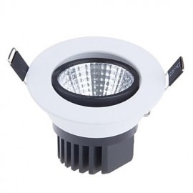 3 W 1PCS COB 300-350 LM Natural White Recessed Retrofit Decorative Ceiling Lights AC 85-265 V