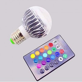 Remote Control Bulb / RGB Colorful 16 Color 3W Bulb Lamp