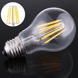 8W E26/E27 LED Globe Bulbs A60(A19) 8 COB 780 lm Warm White 110V-130Dimmable / Waterproof V 1 pcs