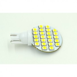 5 pcs T10 2.5 W 24 X SMD 3528 100-120 LM Natural White Interior Lights DC 12 V