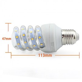 Energy Saving Spiral Led Bulb 7W E27 Base AC 110V 120V 220V 230V 240V 2835 SMD 5500-6500K/2700-3500K