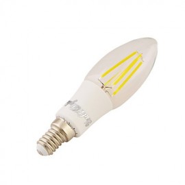 1PCS E14 4xCOB 4W Warm White High quality Edison Filament chandelier Candle LED Light AC110-120V/220-240V