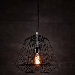 Pendant in Black Plait Lampshade