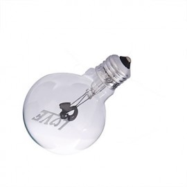 E27 3W "LOVE" Pattern Decorative NEON Globe Bulb Lamp Colorful Light 35lm (AC 220V)