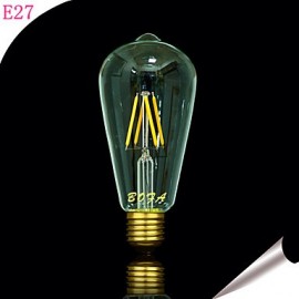 E26 E27 220V 2200K-2700K 200-300Lm ST64 3W 4LED Bulb Edison Retro Led Bulb