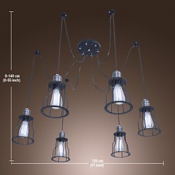 Max 60W Traditional/Classic / Vintage Mini Style Painting Chandeliers Living Room / Bedroom / Dining Room / Kitchen / Entry