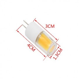 3W G4 LED Bi-pin Lights T 1 COB 250-280 lm Warm White Decorative AC/DC 12 V 1 pcs