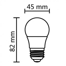 3W E26/E27 LED Globe Bulbs G60 SMD 240-270 lm Warm White AC 100-240 V 6 pcs