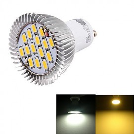 GU10 7.5W Warm White 3000K White 6000K 700lm 15-SMD5630 LED Spotlight(AC 85~265V)/(AC110-120V)/(220-240V)