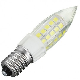 E14 4W 400lm 44-2835 SMD 6500K Cool White Light Corn Lamp Bulb (AC 220-240V)