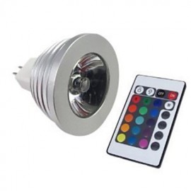 3W MR16 RGB LED Bulb Lamp light 16 Color changing + IR Remote(85-265V)