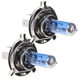 2 pcs H4 55W 1X 700-800LM 6500-7500K Cool White Decorative Decoration Light DC 12V