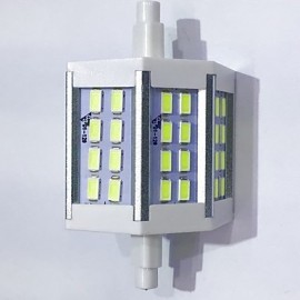 R7S 78mm 24x 5730SMD 6W Warm White / Cool White 600LM 220Beam Horizontal Plug Lights Flood Light AC85-265V