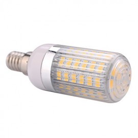 E14 15W 60x5730SMD 1500LM 2800-3200K /6000-6500K Warm White/Cool White Light LED Corn Bulb with Striped Cover (85-265V)