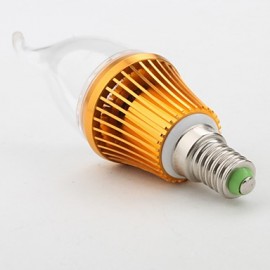 E14 3 W 3 High Power LED 300 LM Warm White CA35 Decorative Candle Bulbs AC 85-265 V