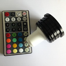 1 pcs GU10 4W 1X High Power LED RGB Dimmable/Remote-Controlled/Decorative Spot Lights AC 85-265 V