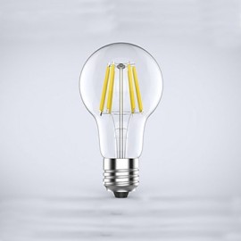 1 pcs E26/E27 6W 6COB 600 lm Warm White A60(A19) edison Vintage LED Filament Bulbs AC 85-265 V