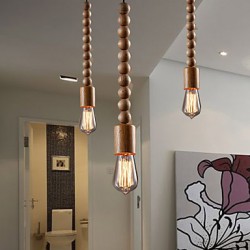 Chandeliers Mini Style Traditional/Classic Living Room/Bedroom/Dining Room/Study Room/Office Wood/Bamboo