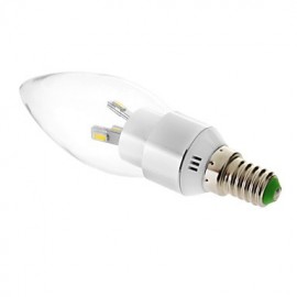 E14 6x5730SMD 3000K Warm White Light LED Candle Bulb (220V)