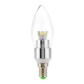 E14 6x5730SMD 3000K Warm White Light LED Candle Bulb (220V)