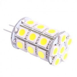 G4 4W 200LM 7000K 27x5050 White LED Light Bulb(DC 12V)