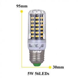 Dimmable 5W E27 5733 Led Bulb 220V lampara led Corn Lamps Spot Luz Ampoule Leds Segmented dimming Light