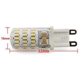 Top Lighting 3W G9 Silicone LED Mini Corn Lamp 45 SMD 3014 260Lm Warm or Cool White 220V AC (1 Piece)