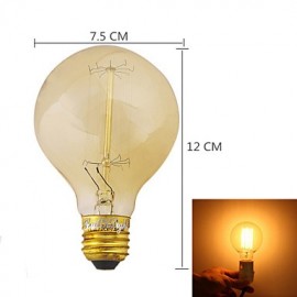 E27 40W 400LM Edison Tungsten Filament Bulb (AC110-120V/220-240V)