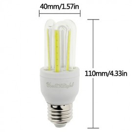 E27 7W 600lm 6000K 6-COB LED White Light Corn Lamp(AC85-265V)