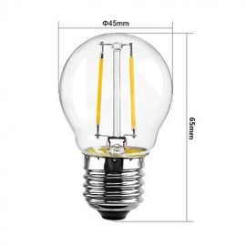 G45 2W E27 250LM 360 Degree Warm/Cool White Color Edison Filament Light LED Filament Lamp (AC220-240V)