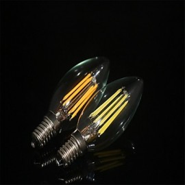 4W E14 360LM LED Filament Light Bulb Flame Tip Style(AC220-240V)