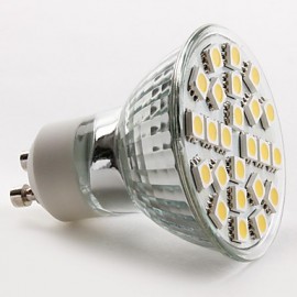 GU10 LED Spotlight MR16 24 SMD 5050 150 lm Warm White AC 220-240 V