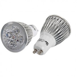 1PCS GU10 5W 450lm 3000K/6000K 5-High Power LED SpotLight Bulb Lamp (AC110-120V/220-240V)-Silver