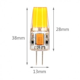 2W G4 LED Bi-pin Lights T SMD 2835 300-320 lm Warm White / Cool White Decorative AC/DC 12 V 1 pcs