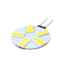 1 pcs G4 5W 15X SMD 5730 350LM 2800-3500/6000-6500K Warm White/Cool White Bi-pin Lights AC 12V