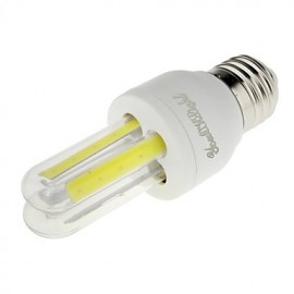 E27 3W 210lm 6000K 4-COB LED White Light Corn Lamp(AC85-265V)