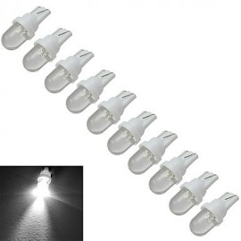 10pcs T10 0.5W 30-50LM 6000-6500K Cool White Car Signal Lamps LED Car Light (DC 12V)