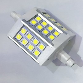 R7S 78mm 24x 5050SMD 6W Warm White / Cool White 600LM 220Beam Horizontal Plug Lights Flood Light AC85-265V