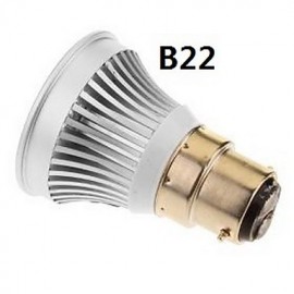 3W E14 / GU5.3(MR16) / B22 / E26/E27 LED Spotlight MR16 1 COB 270-300 lm Warm White / Cool White DC 12 V