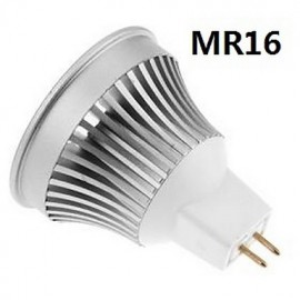 3W E14 / GU5.3(MR16) / B22 / E26/E27 LED Spotlight MR16 1 COB 270-300 lm Warm White / Cool White DC 12 V