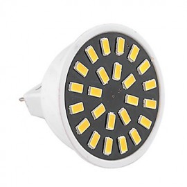 High Bright 5W MR16 LED Spotlight 24 SMD 5733 400-500 lm Warm White / Cool White AC 110V/ AC 220V